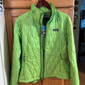 Bright Green Patagonia Nano Puff Jacket NWT Medium